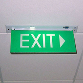 Exit sign 