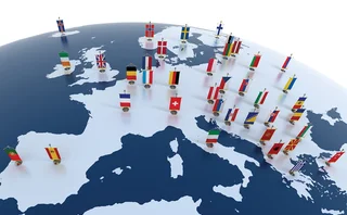 Europe flags