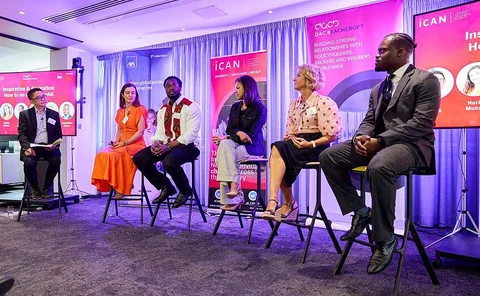 iCan's 8th Birthday panel on stage