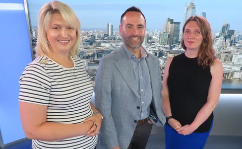 Gemma Robinson of AND-E and Erik Johnson of Markel and Inclusion@Lloyd’s and a wild Emma appears