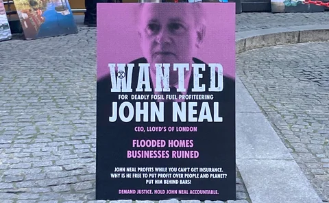 Protestors’ wanted poster for john neal