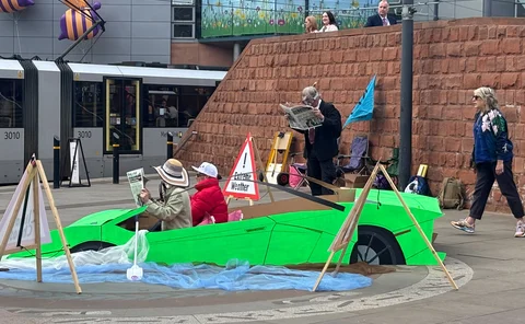 Extinction Rebellions’s Insure Our Survival Campaign at Biba 2025