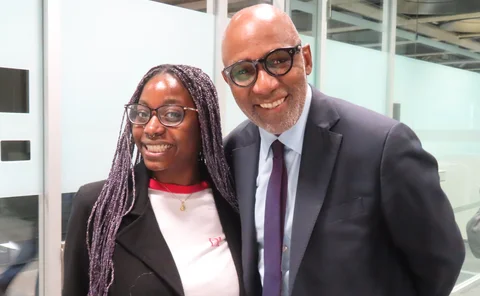 Damisola Sulaiman with Sir Trevor Philips