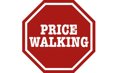stop sign price walking